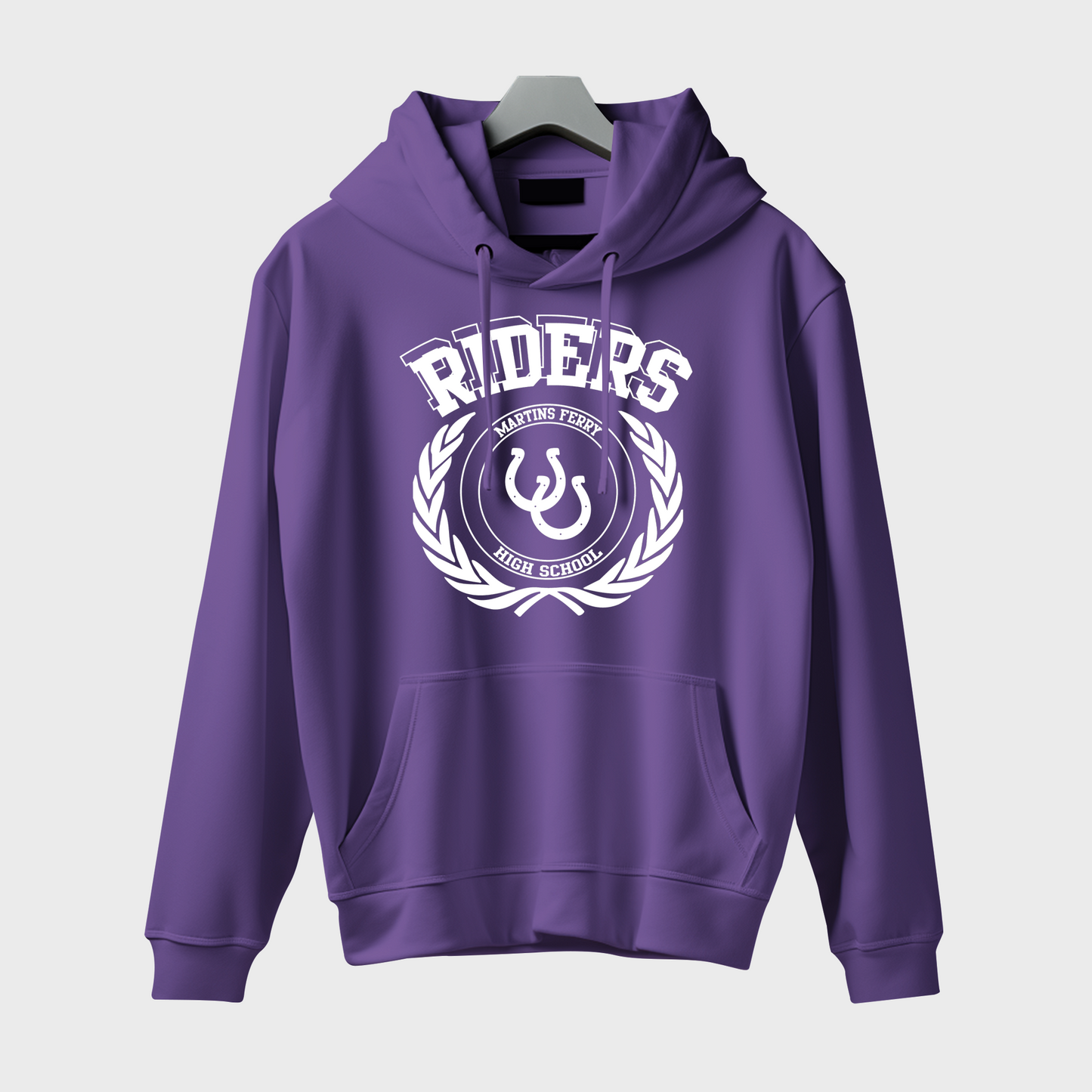 Martins Ferry Riders Vintage Hoodie