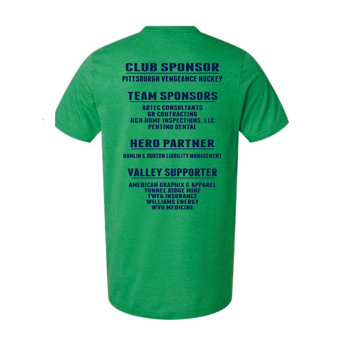 OVFC One Valley One Vision Logo + Sponsors Tee