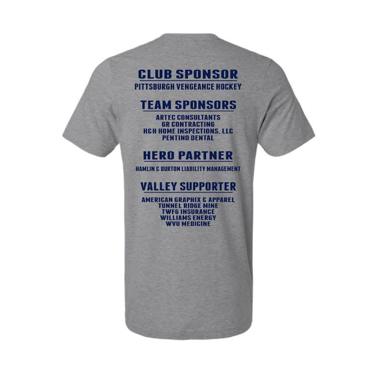 OVFC One Valley One Vision Logo + Sponsors Tee