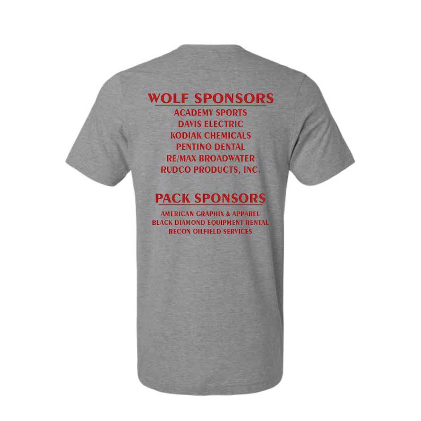 Wolfpack Logo + Sponsors Tee