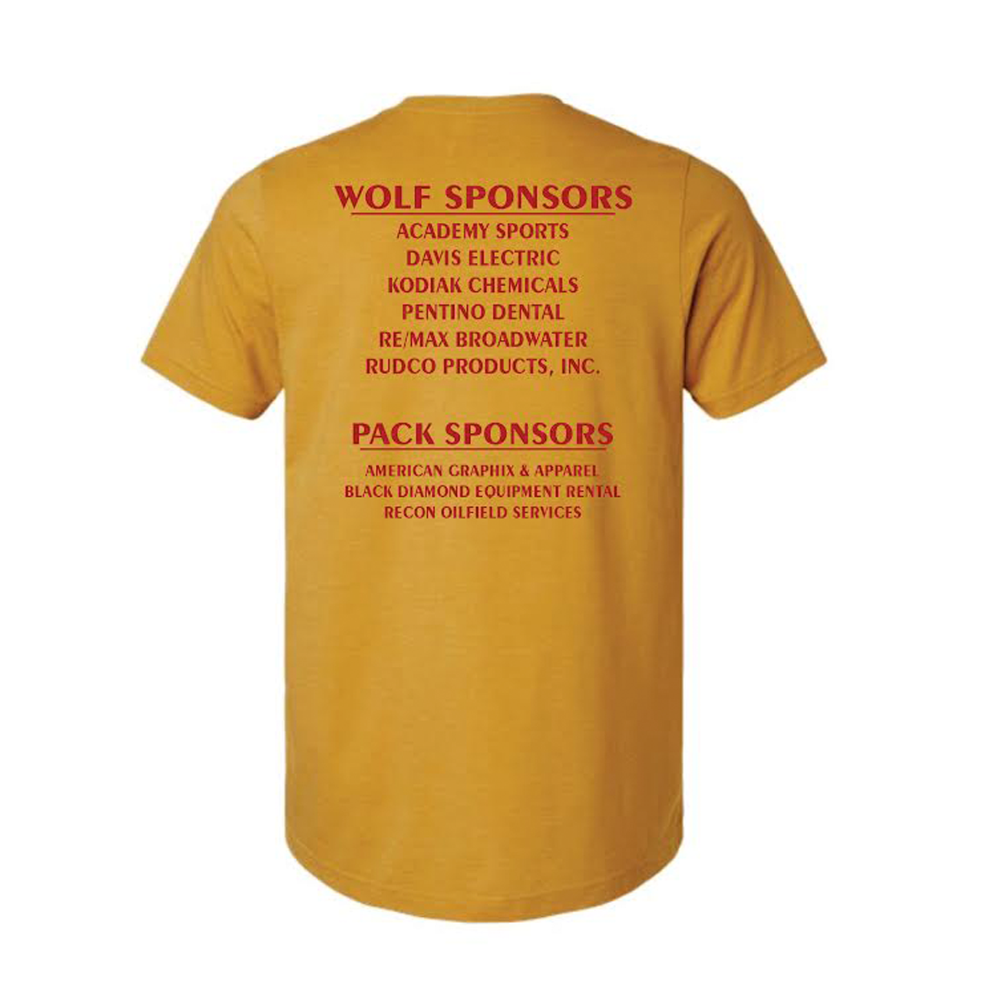 Wolfpack Logo + Sponsors Tee